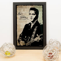 Quadro Decorativo Elvis Presley- 33x23 cm