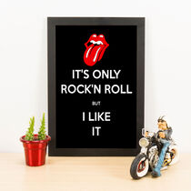 Quadro Decorativo Rolling Stones - 33x22 cm  