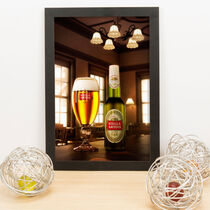 Quadro Decorativo Stella Artois - 33x22 cm  