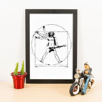 Quadro Decorativo Vitruvian Rock - 33x23 cm