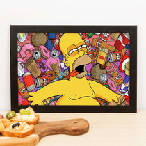 Quadro Decorativo Hommer Simpson - 22x33 cm