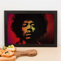 Quadro Decorativo Jimi Hendrix - 23x33 cm