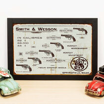 Quadro Decorativo Smith & Wesson - 23x33 cm  