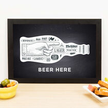 Quadro Decorativo Beer Here - 23x33 cm