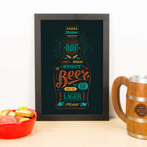 Quadro Decorativo Beers - 33x23 cm