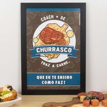 Quadro Decorativo - Coach do Churrasco - 33x23 cm