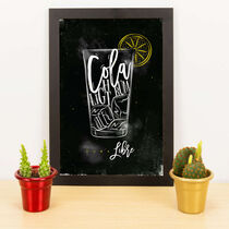 Quadro Decorativo Cuba Libre - 33x23 cm