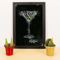 Quadro Decorativo  Dirty Martini - 33x23 cm