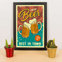 Quadro Decorativo - Fresh Beer -  33x23 cm