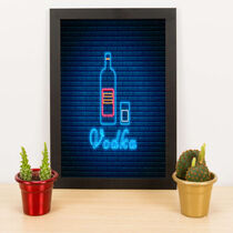 Quadro Decorativo Vodka  - 33x23 cm